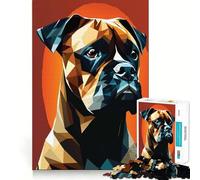 My Dog Boxer Hard Jigsaw Puzzle for Adults 1000 Pieces Strong Logic Toy Bonding Time Clear Edge (38x26cm)