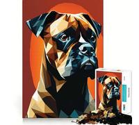 My Dog Boxer Jigsaw Puzzles for Adults1000 Piece Mind Exercise Toy Indoor Fun Precision Cut (50x75cm)