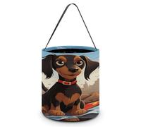 My Dog Dachshunds Printing Candy Basket Halloween Trick Or Treat Bags Gift Bucket For Halloween Party Or Daily Supplies, Style, One Size