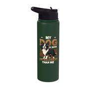 My Dog is More Intelligent Than Me Border Collie Stainless Steel Insulated Water Bottle