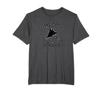 My Dog is My Copilot - Pet Lover Car Window Decal T-Shirt, Men's Big and Tall, Dark Heather Grey, 5X Tall