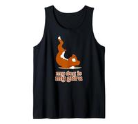 My Dog is My Guru Funny Dog Yoga Design for Yogi Tank Top