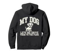 My Dog Lets Me Drive Them To The Park Funny Pet Humor Pullover Hoodie