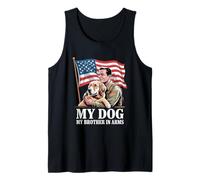 My Dog My Brother in Arms Military Veteran Tank Top