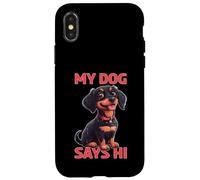My Dog Says Hi Pet Owner Companion Greetings - Case for iPhone X/XS