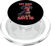My Dog Says Hi Pet Owner Companion Greetings - PopSockets PopGrip for MagSafe