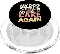 My Dog Stole My Cake Again Birthday Humor PopSockets PopGrip for MagSafe