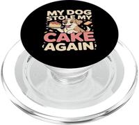 My Dog Stole My Cake Again Birthday Humor PopSockets PopGrip for MagSafe