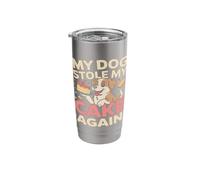 My Dog Stole My Cake Again Birthday Humor Stainless Steel Insulated Tumbler