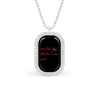 My Dog Thinks I Am Cool Custom Photo Necklace Personalized Picture Pendant Memory Jewelry for Women
