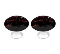 My Dog Thinks I Am Cool Funny Round Cabinet Knobs Stainless Steel Drawer Pulls Door Handles Decoration