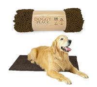 My Doggy Place - Hundeteppich aus sehr saugfähiger Mikrofaser, langlebig, schnell trocknend, waschbar, hält Ihr Haus sauber (Größen: Läufer in M, L, XL, für den Flur, Large (36"x26"), braun