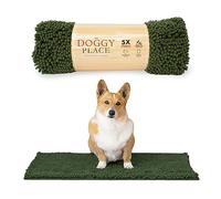 My Doggy Place - Ultra Absorbent Microfiber Dog Door Mat, Durable, Quick Drying, Washable, Prevent Mud Dirt, Keep Your House Clean (Chive, Medium) - 31 x 20 Inch
