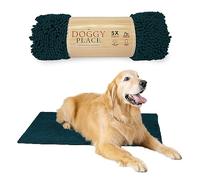 My Doggy Place - Ultra Absorbent Microfiber Dog Door Mat, Durable, Quick Drying, Washable, Prevent Mud Dirt, Keep Your House Clean (Teal, Large) - 36 x 26 inch