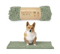 My Doggy Place - Ultra Absorbent Microfiber Dog Door Mat, Durable, Quick Drying, Washable, Prevent Mud Dirt, Keep Your House Clean (Sage Green, Medium) - 78 x 50 cm