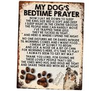 MY DOG'S BEDTIME PRAYER RETRO STYLE METAL TIN SIGN/PLAQUE (AUSTRALIAN SHEPHERD)