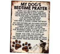 MY DOG'S BEDTIME PRAYER RETRO STYLE METAL TIN SIGN/PLAQUE (BORDER COLLIE)