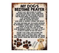 MY DOG'S BEDTIME PRAYER RETRO STYLE METAL TIN SIGN/PLAQUE (GOLDEN LABRADOR)
