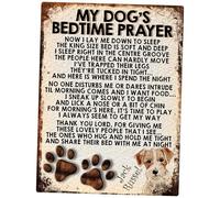 MY DOG'S BEDTIME PRAYER RETRO STYLE METAL TIN SIGN/PLAQUE (JACK RUSSEL)