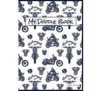My Doodle Book motorbikes - Thick Notebook School Exercise Book Sketchbook Journal Drawing Pad Colouring Book Bullet Planner: A4 lined, white paper, ... sketching, writing, drawing, colouring)