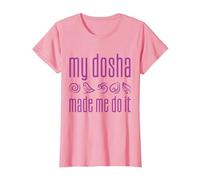 My dosha Made me do it - Funny Ayurveda T-Shirt, Women, Pink, 3X-Large