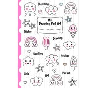 My Drawing Pad A4: Perfect for Drawing, Writing, Doodling, Sketching and Colouring Paper Book | Drawing Paper A4 for Boys and Girls Ages 4, 5, 6, 7 & 8 | Girls Sketch Book for Drawing Practice
