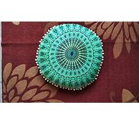 My Dream Carts 22 Inch Round Pillows “Cover Only” Hippie Mandala Floor Pillow Cover Meditation Cushion Covers Pouf Case Bohemian Yoga Cotton Decor Floor Pillowcase (22” Pillow Cover,Without Filler)