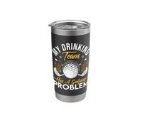 My Drinking Team Has A Golf Problem Golfing Golfer Putter Stainless Steel Insulated Tumbler