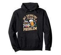 My Drinking Team Has a Pool Problem Billiards Pool Player Pullover Hoodie