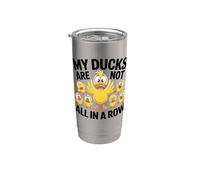 My Ducks are Not All in A Row Cute Mama Duck Ducklings Stainless Steel Insulated Tumbler
