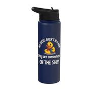 My Ducks aren't in A Row They are On A Cruise Ship Fun Stainless Steel Insulated Water Bottle