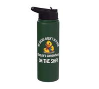 My Ducks aren't in A Row They are On A Cruise Ship Fun Stainless Steel Insulated Water Bottle