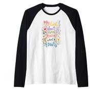 My Ducks Dont Even Know What A Row is Funny Animal Lover Raglan Baseball Tee