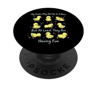 My Ducks May Not Be In A Row But They Are Having Fun PopSockets Adhesive PopGrip