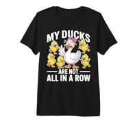 My Ducks Not All in a Row Cute Stressed Mama Duck Premium T-Shirt