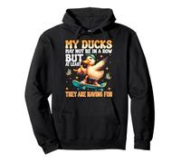 My Ducks Not in a Row - Quirky Life Chaos design Pullover Hoodie