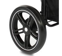 My Duque Cooper Dog Stroller Wheel Replacement Rear Wheel Assembly New Wheels Cooper Dog Buggy EVA Tyres Pet Stroller Wheels New Tyres Puncture Proof EVA Black