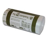 My Eco Company 30L X 25 Compostable Kitchen Food Waste Bin Bags Kerbside Caddy Liners (30 Litre)
