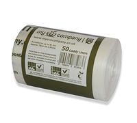 My Eco Company 5L / 6L X 50 Compostable Kitchen Food Waste Bin Bags Caddy Liners (5 Litre / 6 Litre)