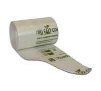 My Eco Company 7L / 8L X 50 Tie Top Compostable Kitchen Food Waste Bin Bags Caddy Liners (7 Litre / 8 Litre)