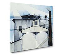 My Egypt by Charles Demuth Canvas Print | Gallery Wrapped 30mm Frame Wall Art | 20x20 inches | Ready to Hang | Modern Picture | Living Room Bedroom Lounge Office