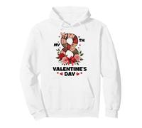 My Eighth Valentine Day 8th Celebration Happy Couple Lovers Pullover Hoodie