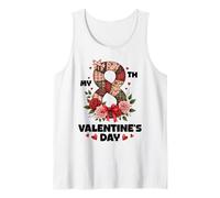 My Eighth Valentine Day 8th Celebration Happy Couple Lovers Tank Top