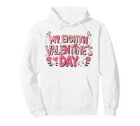 My Eighth Valentine Day Happy Couple 8th Lovers Celebration Pullover Hoodie