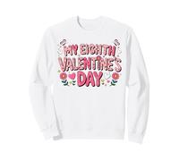 My Eighth Valentine Day Happy Couple 8th Lovers Celebration Sweatshirt