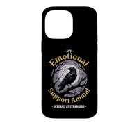 My Emotional Support Animal... Funny Crow Birds Raven Gothic Case for iPhone 14 Pro Max
