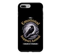 My Emotional Support Animal... Funny Crow Birds Raven Gothic Case for iPhone 7 Plus/8 Plus