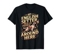 My English Setter Does the Pointing Around Here Value Graphic T-Shirt