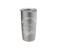 My Erection Pays The Bills | Funny Crane Operator Joke Stainless Steel Insulated Tumbler