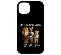 My Ex Has 3 Spirit Animals - Lion, Ass, Cheetah, Evil Ex Case for iPhone 13
